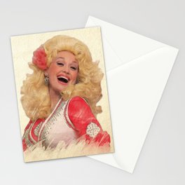 Dolly Parton - Watercolor Stationery Cards | Iconic, Flower, Red, Watercolor, Countrystar, Country, Music, Jolene, Digital, Dumbblonde 