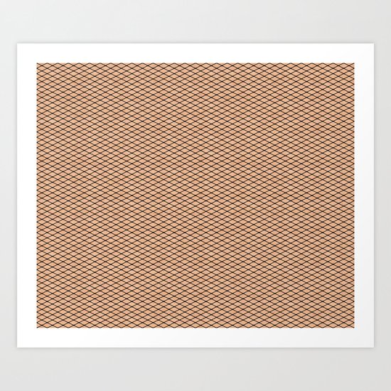 Fishnets and Skin Texture Art Print