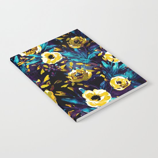 Golden Flowers Notebook