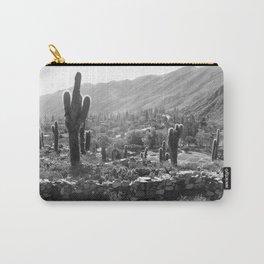 Black and White Cactus in Argentina Carry-All Pouch