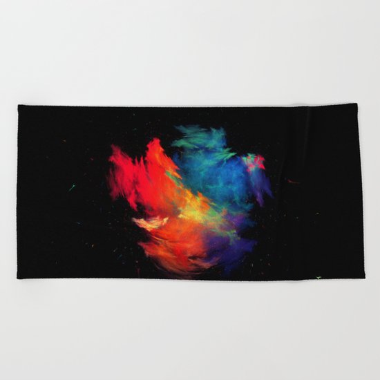Rainbow colors Beach Towel