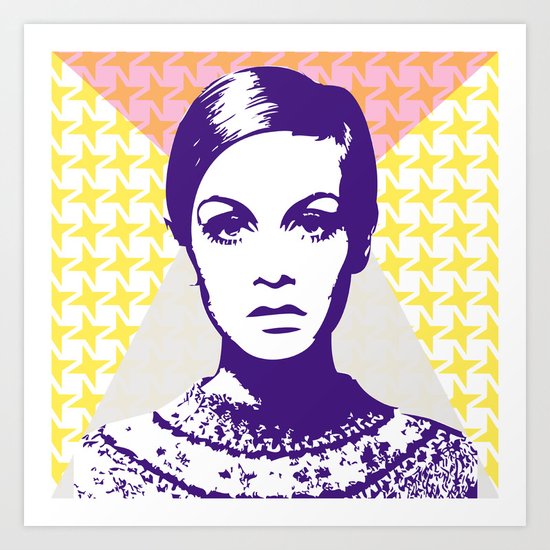 Twiggy Art Print