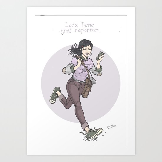 Lois Lane: Girl Reporter Art Print