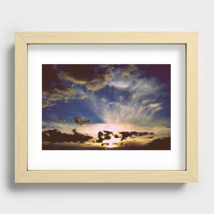 Mystic sunset Recessed Framed Print