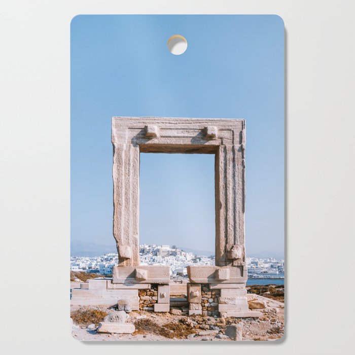Ancient Ruin on the Greek Island of Naxos | Vibrant & Authentic Travel Photography Fine Art  Cutting Board