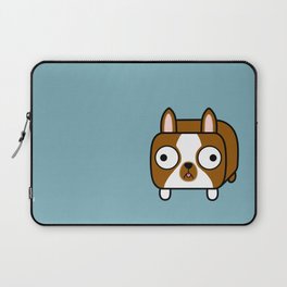 Boston Terrier Loaf - Red Brown Boston Dog Laptop Sleeve
