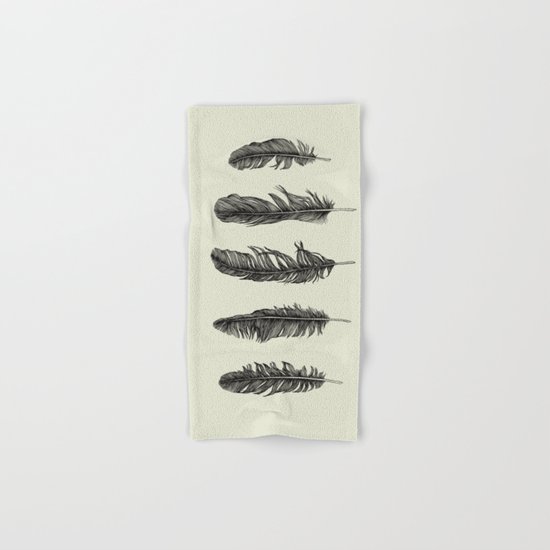 Lucky Five Feathers Hand & Bath Towel