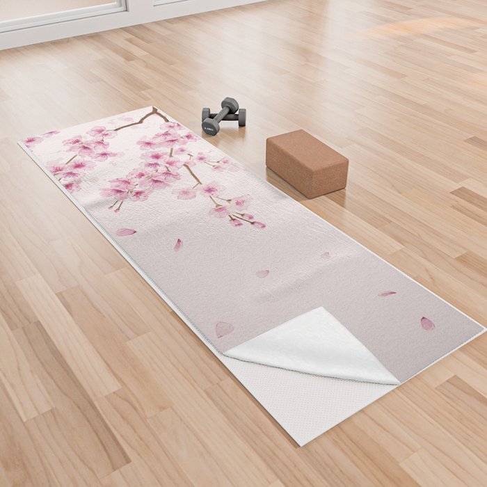 Cherry Blossom 2  Yoga Towel