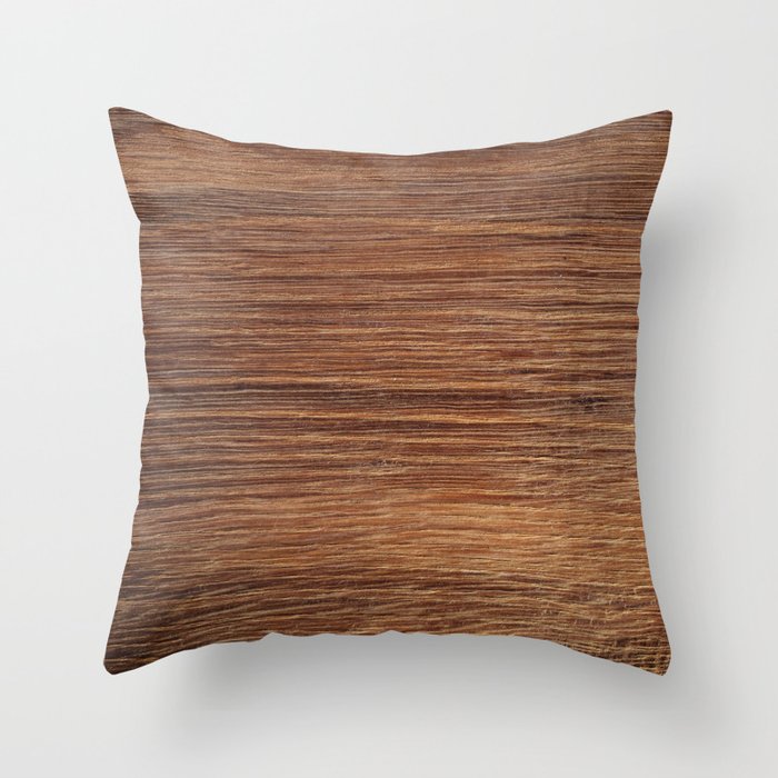 Oak wood texture background Throw Pillow