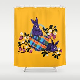 Pop Art Bunnies Shower Curtain