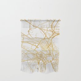 ZÜRICH SWITZERLAND CITY STREET MAP ART Wall Hanging