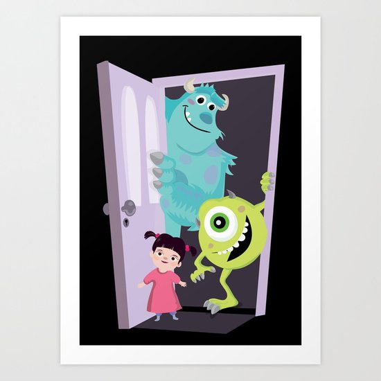 Monsters inc. Art Print