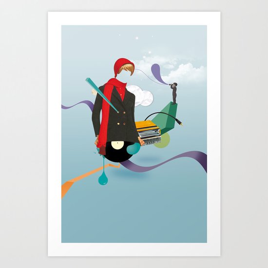 ILOVEMUSIC #6 Art Print