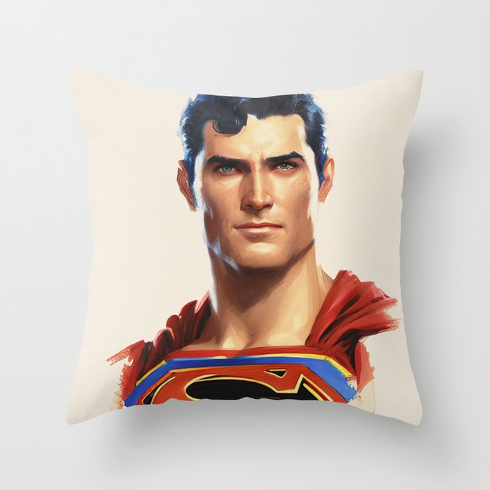 Portrait of Clark in Costume Throw Pillow