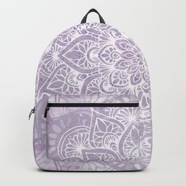 Boho, Mandala, Flower, Purple Backpack