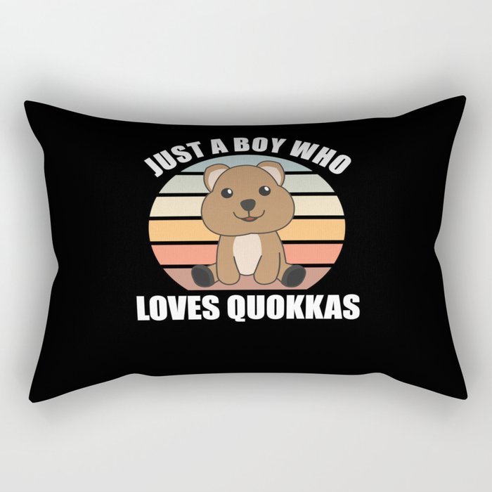 Just A Boy who loves Quokkas - Sweet Quokka Rectangular Pillow