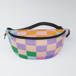 Checkerboard Collage Fanny Pack