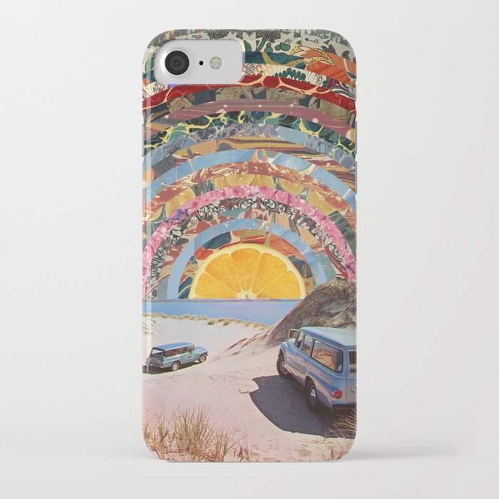 orange sunset iphone case