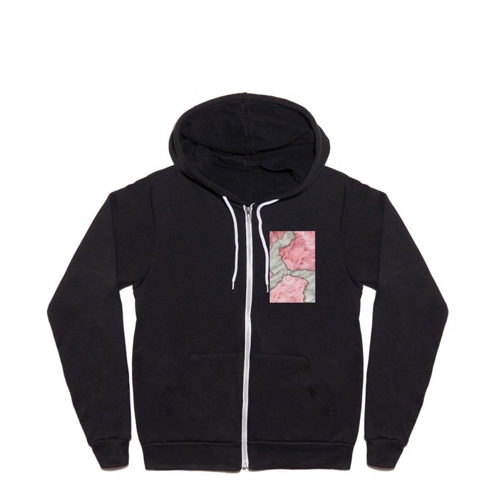 Pink Cowhide Spots (xi 2021) Full Zip Hoodie