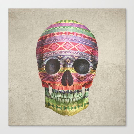 Navajo Skull Canvas Print