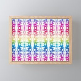 Tie Dye Rainbow Framed Mini Art Print