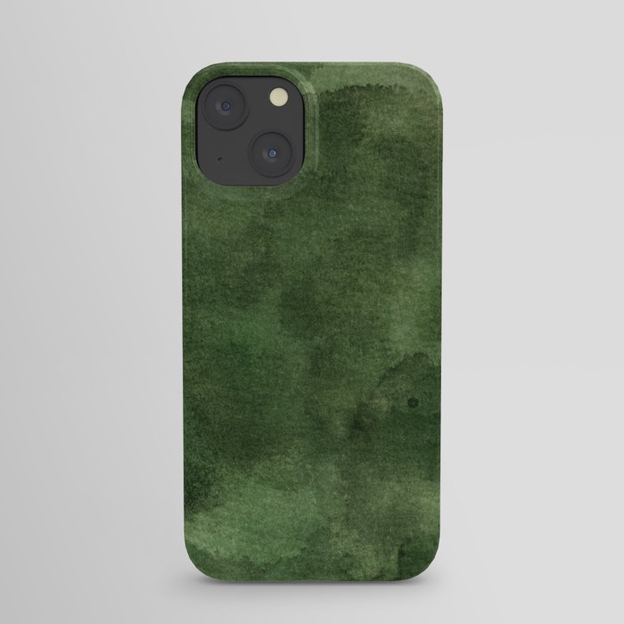 Green Watercolor Texture iPhone Case