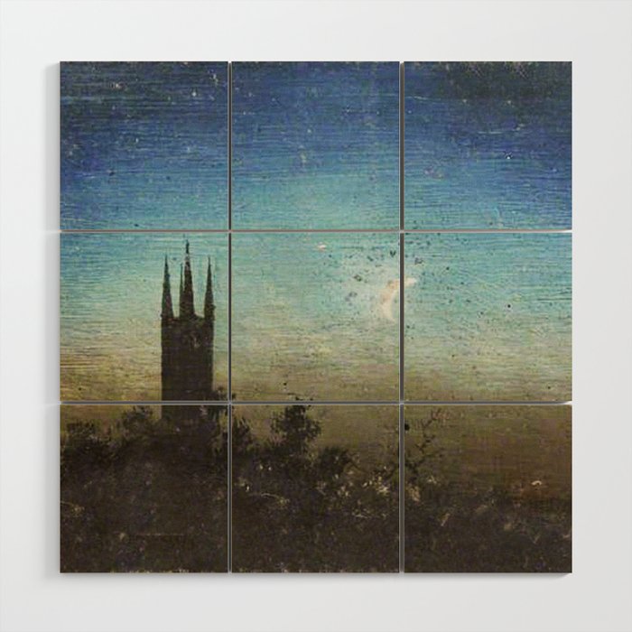 Cathedral at night Wood Wall Art