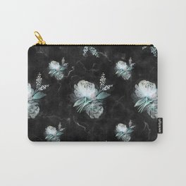 Blue flowers pattern Carry-All Pouch