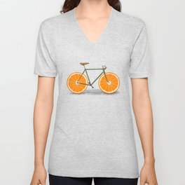 Zest (Orange Wheels) V Neck T Shirt