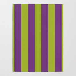 Green Purple Stripe - Digital Nature Poster