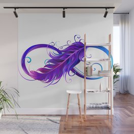 Infinity Feather Wall Mural