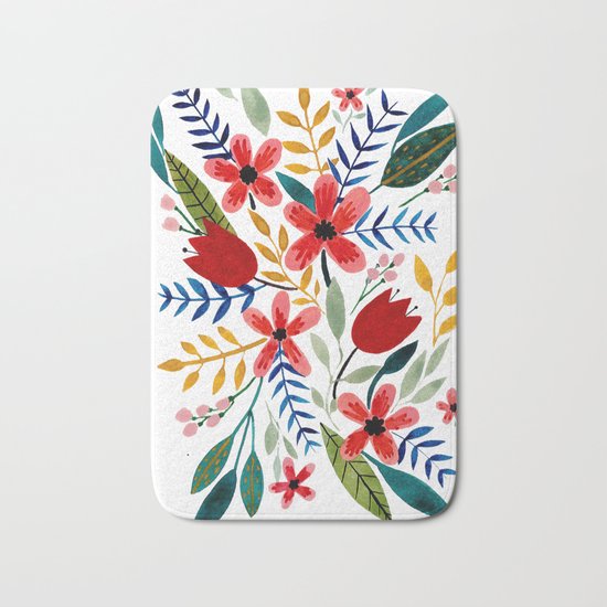 Flower Bouquet Bath Mat