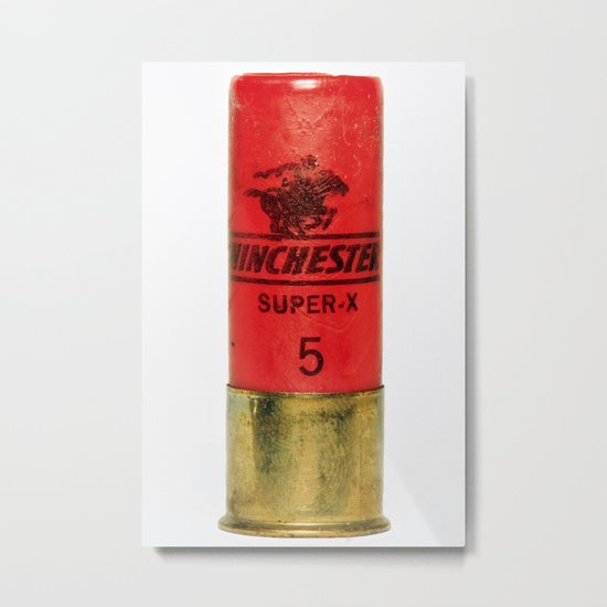 12 Guage Shell Metal Print