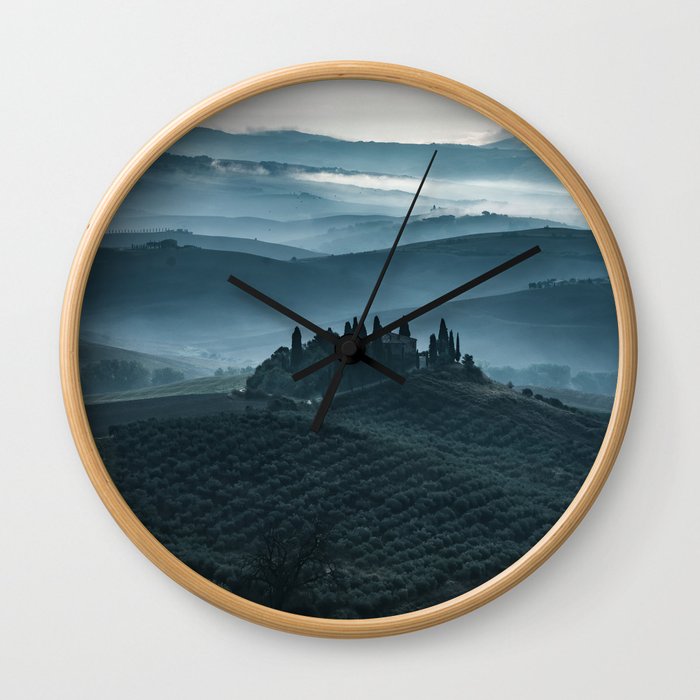 One cold day in Toscany Wall Clock