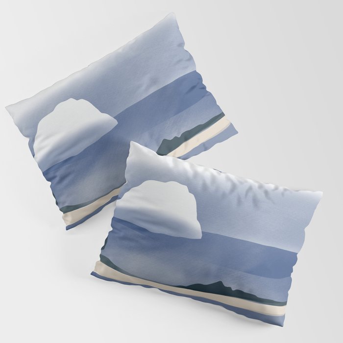 Seagull in the rain Pillow Sham