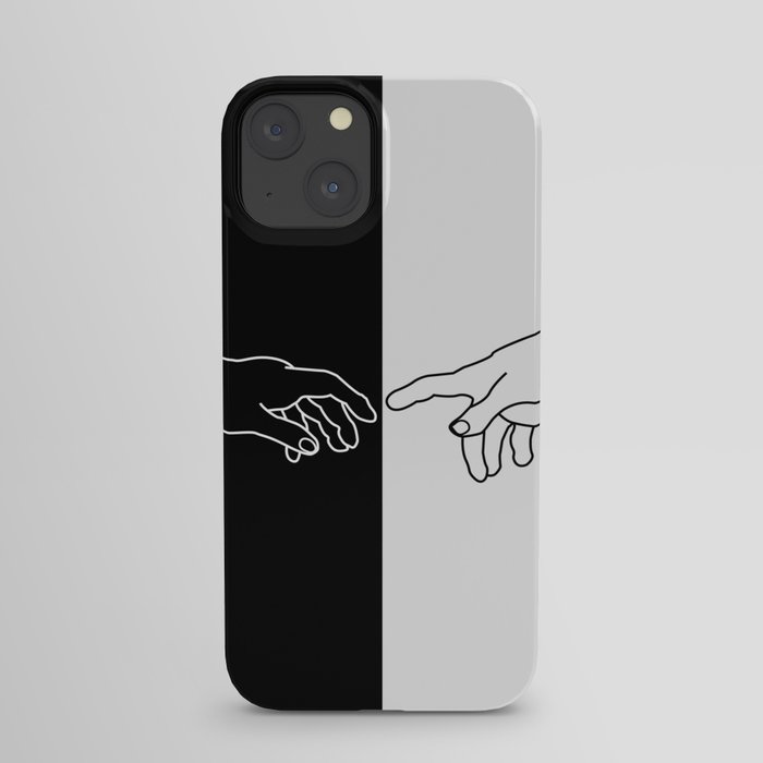 Hands of God and Adam- The creation of Adam iPhone Case