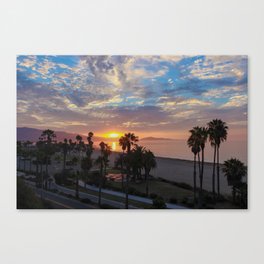 Big Blue Sunrise in Santa Barbara Canvas Print