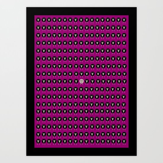 The Black Sheep Art Print