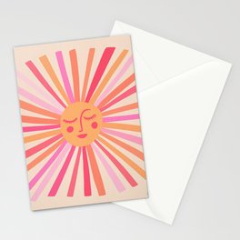 Sunshine – Pink Stationery Card