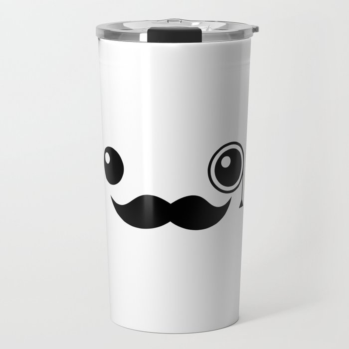 Cute Mr. Important Face Travel Mug