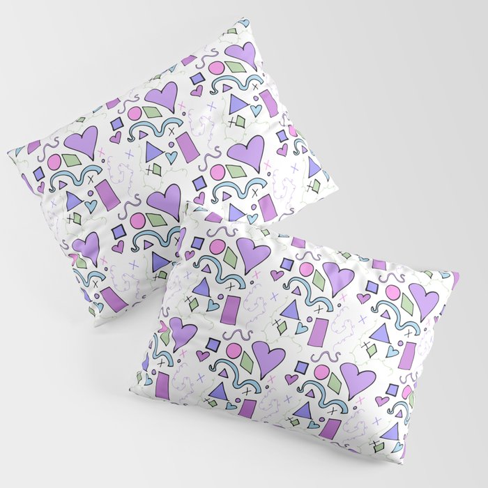 Shapes And Doodles Pillow Sham