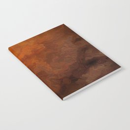 Amber Sunset Abstract Notebook