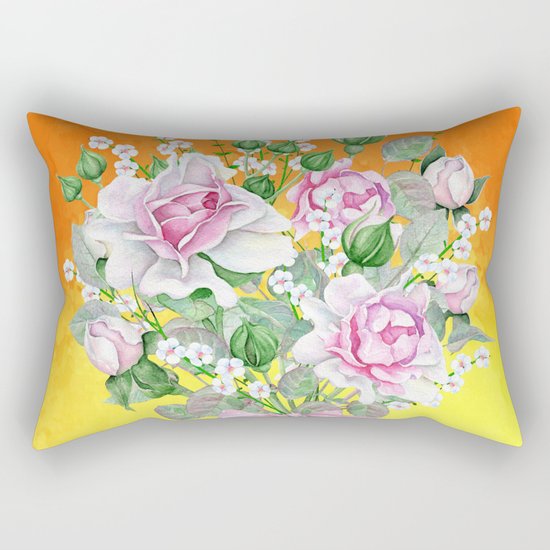 Flowers bouquet #22 Rectangular Pillow