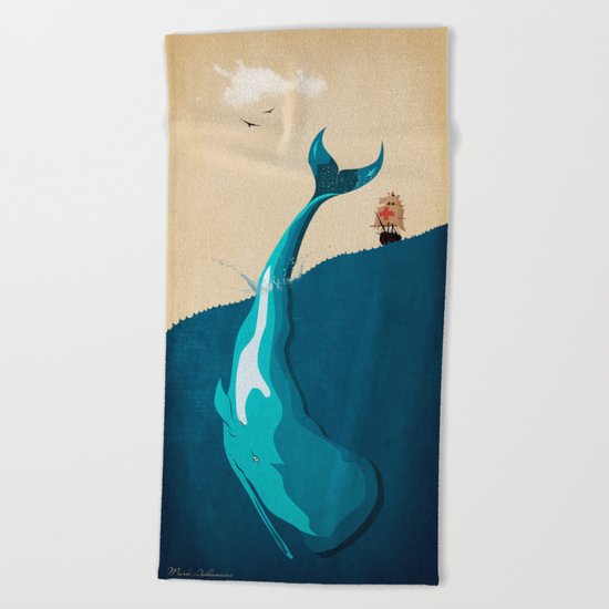 the WHALE Beach Towel