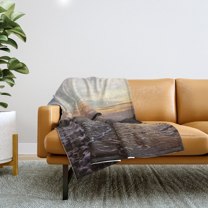 Fire in the Sky Throw Blanket