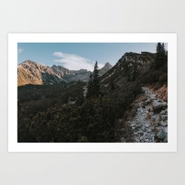 Into the mountains - Landscape and Nature Photography Art Print