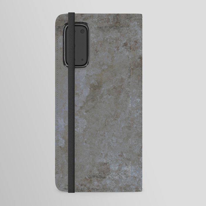 Grunge grey paint cement Android Wallet Case