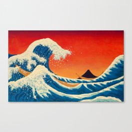 Great Wave Sunrise Canvas Print