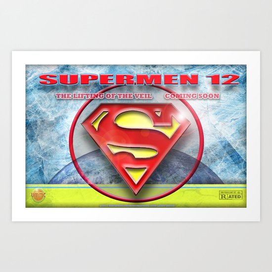 Supermen 12 The Lifting of the veil Art Print