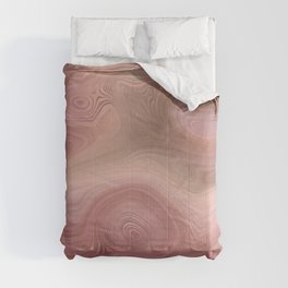 Rose Gold Agate Geode Luxury Comforter